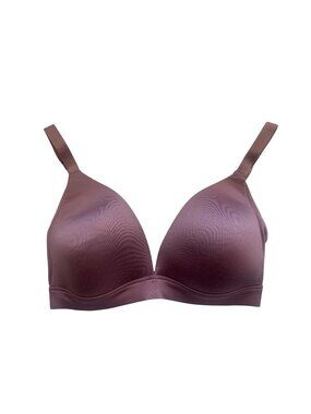 Auden Womens Bra Sz 34DD Mauve Lightly Lined Wireless Comfort Full Coverage
